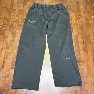 Nike Flight Series Woven Basketball Track Pants Mens Large Black Nylon